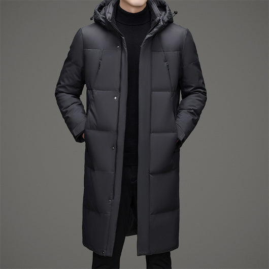 Chaqueta Acolchada de Pato con Gorro Desmontable - Abrigo Cálido Hombre - Image 3