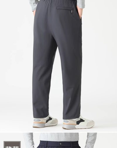 Pantalones Casuales para Hombres Maduros con Cintura Elástica - Image 13