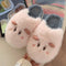 Pantuflas de Algodón con Diseño Cartoon para Estudiantes - Invierno