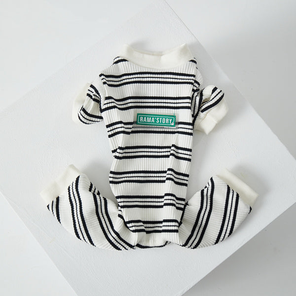 Ropa Ligera de Rayas para Mascotas - Pijama Fresco Verano