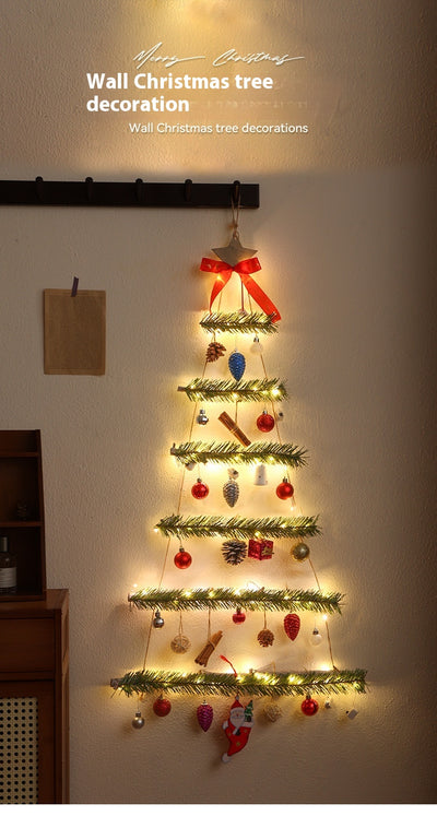 Árbol de Navidad Luminoso de Tela No Tejida para Ventanas y Puertas - Image 12