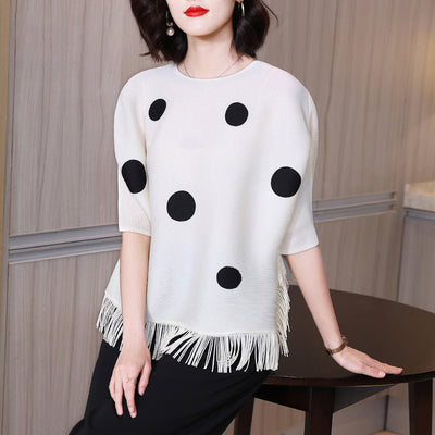 Blusa Corta con Borlas para Tallas Grandes - Diseño Moderno y Cómodo - Image 8
