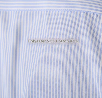 Camisa de Negocio Italiana a Rayas, Cuello Italiano, Manga Larga sin Planchado - Image 9