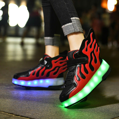 Patines Heelys LED Recargables con Ruedas Luminosas para Niños y Niñas