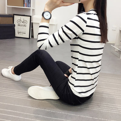 Blusa Cuello V Manga Larga Estilo Coreano - Image 7