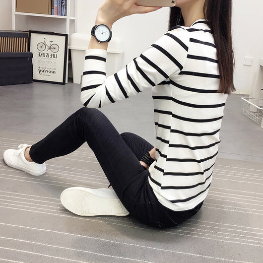 Blusa Cuello V Manga Larga Estilo Coreano - Image 7