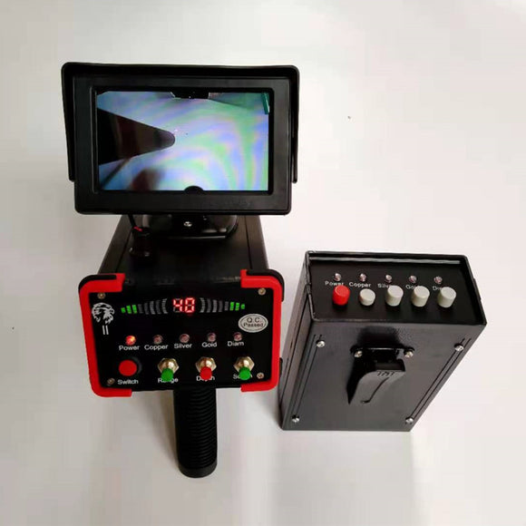 Detector de Metales Subterráneo con Pantalla LCD y Control Remoto Ajustable