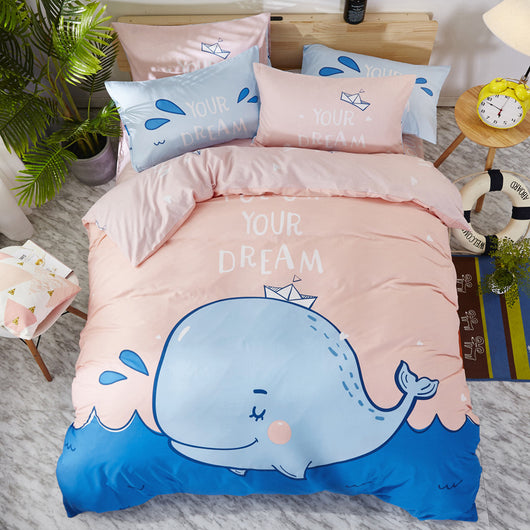 Ropa de Cama Infantil de Algodón con Diseños Animados - Image 49