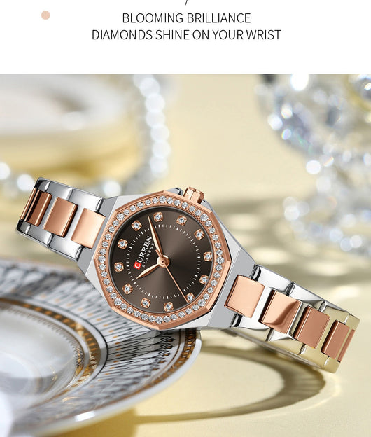 Reloj Elegante Impermeable con Cristales Decorativos - Image 16