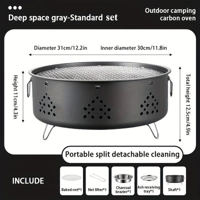 Parrilla Portátil de Acero Inoxidable para Camping y Asados al Aire Libre - Image 9