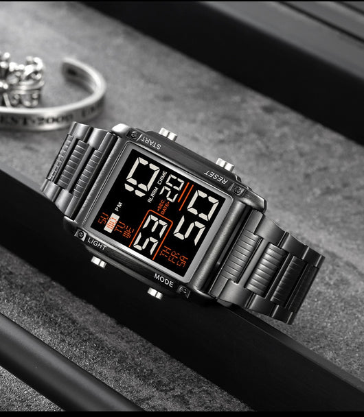 Reloj Deportivo Digital Cuadrado para Hombre con Pantalla de Fecha y Resistencia al Agua - Image 23