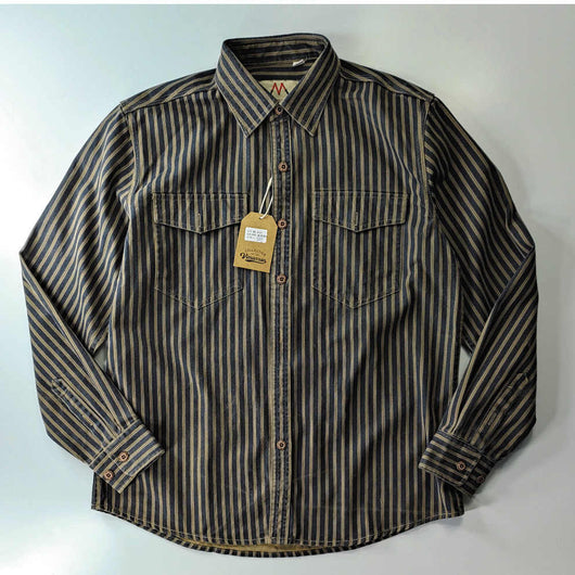 Camisa Casual de Algodón Vintage con Lavado Pesado para Hombre - Image 2