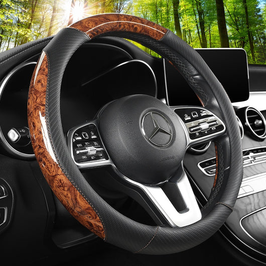Funda de Volante de Cuero Premium Cristal Año Nuevo