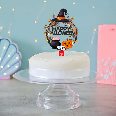 Decoración de pastel bandera de Halloween con palitos de bambú - Image 6