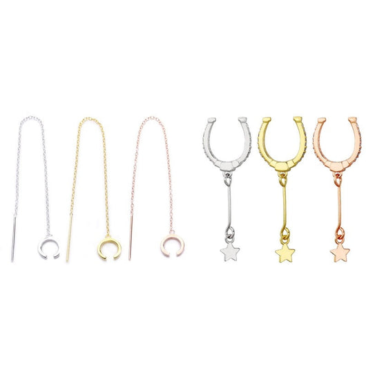 Aretes Largos de Plata para Mujer - Diseño Elegante y Versátil - Image 14