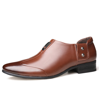 Zapatos de Cuero Formal Ejecutivo Estilo Coreano para Hombre - Image 5