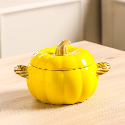 Sopera de Cerámica Decorativa Calabaza con Tapa - Image 10