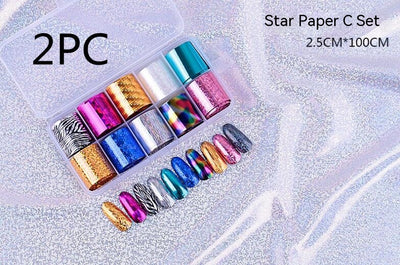 Set de 12 Láminas de Transferencia para Uñas Artísticas - Image 19