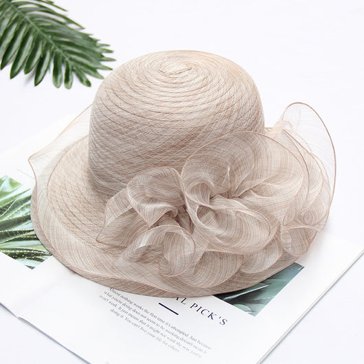 Sombrero de Encaje Plegable con Ala Ancha Protección Solar - Estilo Coreano - Image 11