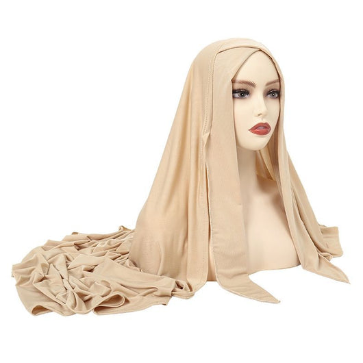 Bufanda Elástica de Algodón Puro para Mujer - Diseño Minimalista - Image 2