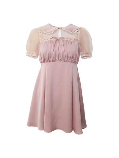 Vestido Satinado con Mangas Abullonadas Pure Desire - Image 10