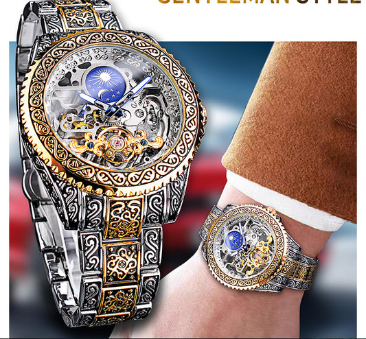 Reloj Mecánico Tourbillon Esqueleto Lujo para Hombre - Image 2