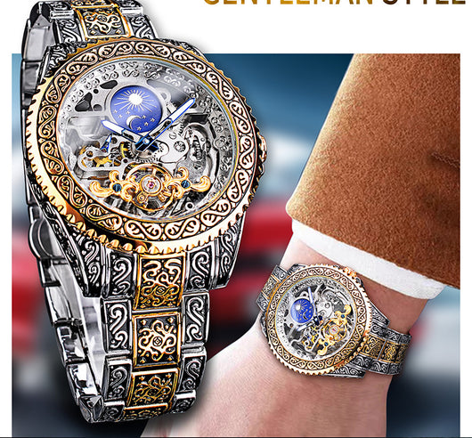 Reloj Mecánico Tourbillon Esqueleto Lujo para Hombre - Image 2
