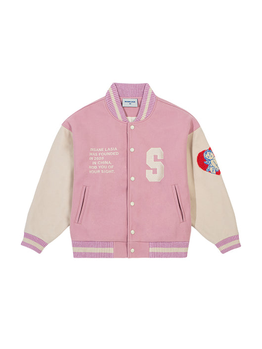 Chaqueta Uniforme de Béisbol Love Angel en Lana Premium - Image 5