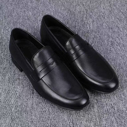 Zapatos Casuales de Cuero para Hombre con Suela Flexible y Transpirable