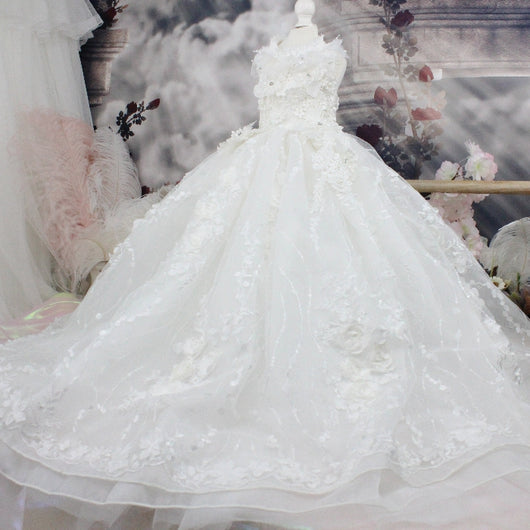 Vestido de Novia con Cola Bordada de Lujo - Image 13