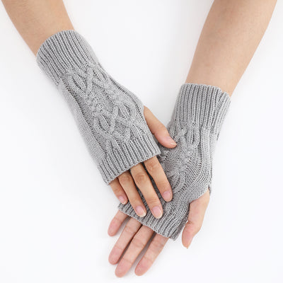 Guantes Tejidos Medio Dedo para Parejas - Lana Cálida Invierno Unisex - Image 20