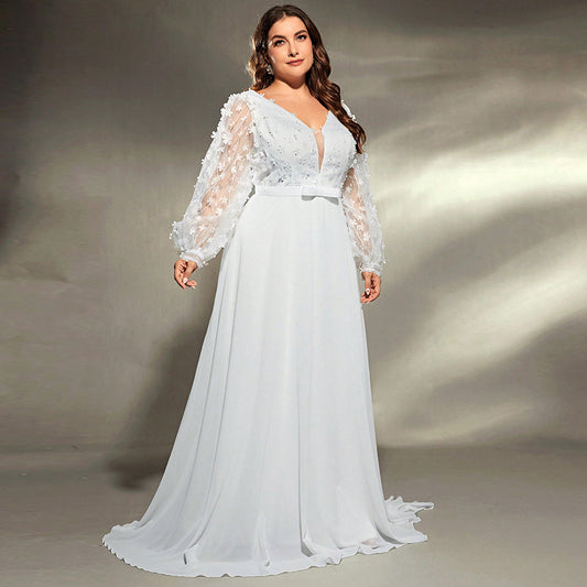 Vestido de Fiesta Elegante con Escote V y Cintura Ajustada - Image 2