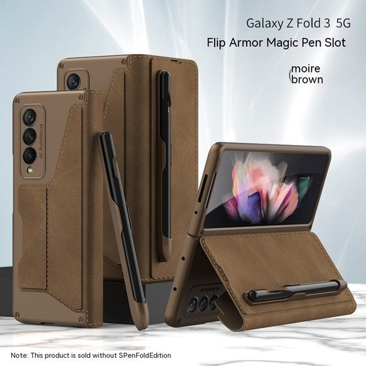 Funda Protectora de Cuero con Ranura para Bolígrafo - Armadura Total W22 - Image 2