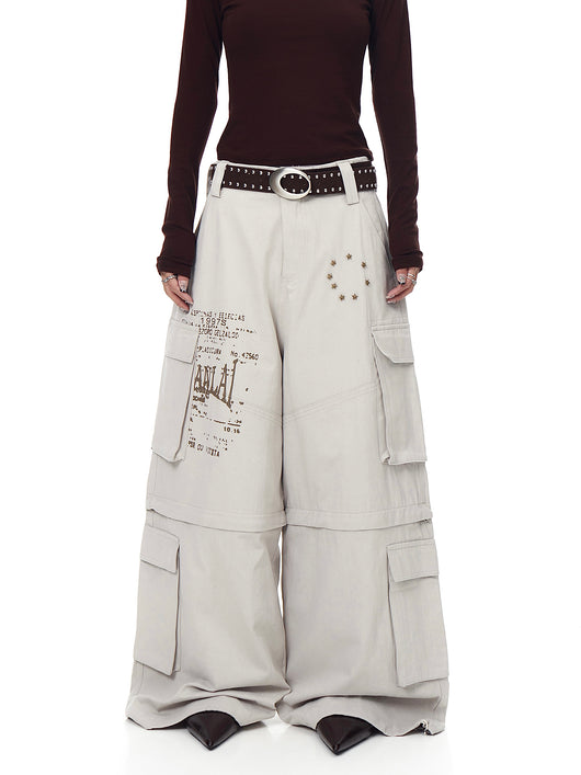 Pantalones Cargo Sueltos con Bolsillos Removibles - Image 19