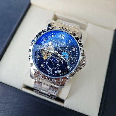Reloj Automático Mecánico Impermeable con Esfera Luminiscente Estrellada