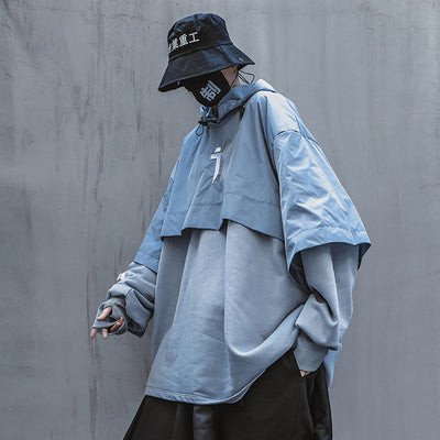 Sudadera Hoodie Suelta Funcional Dos en Uno para Hombre y Mujer - Image 8