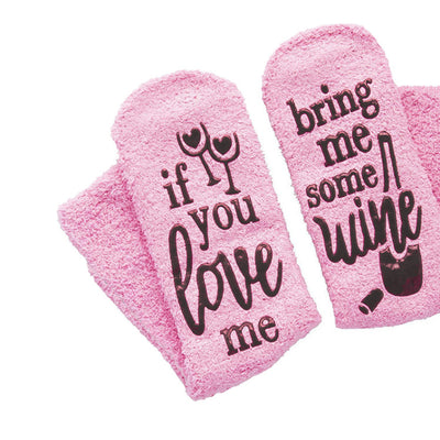 Calcetines de Algodón Coral con Estampado de Letras para Mujer - Image 8