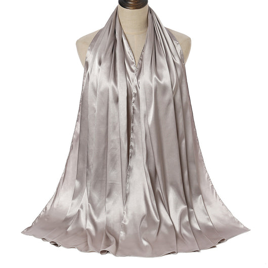 Pañuelo de Satén Monocromático Perla - Elegancia Pura - Image 7