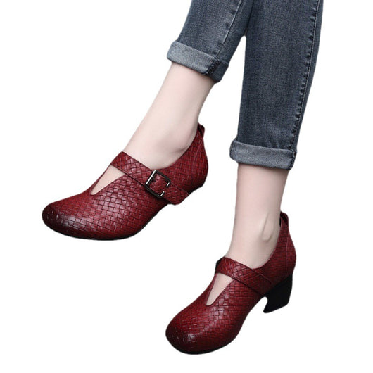 Zapatos Retro de Punta Cuadrada para Mujer - Colección Verano - Image 3