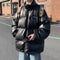 Chaqueta Acolchada de Algodón Grueso Estilo Urbano Americano para Hombre