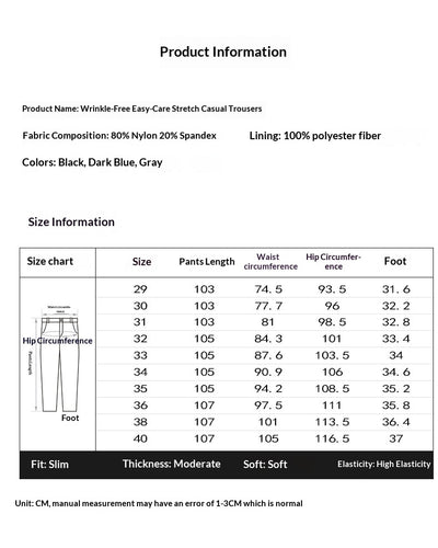 Pantalones de Vestir Primavera Hombre Resistentes a Arrugas sin Planchado - Image 7