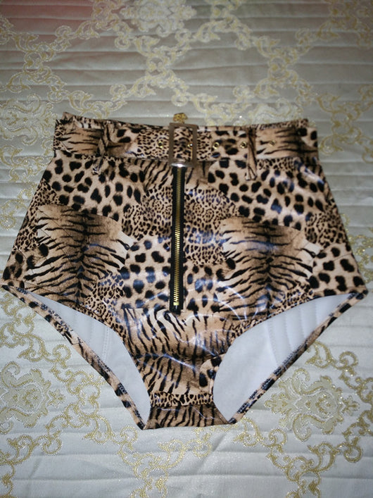 Shorts Talle Alto Fluorescente Ajustados para Mujer - Image 12