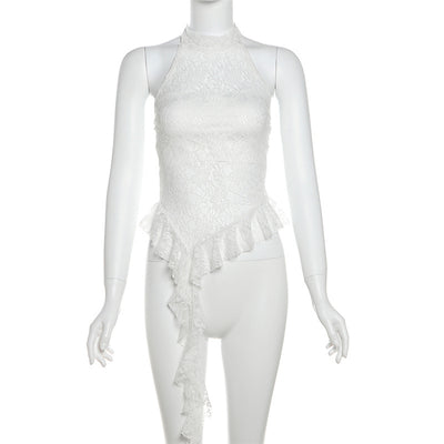 Chaleco Cuello Halter Pure Desire con Bordes Irregulares - Image 11
