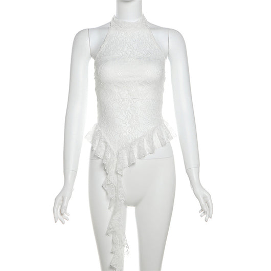 Chaleco Cuello Halter Pure Desire con Bordes Irregulares - Image 11