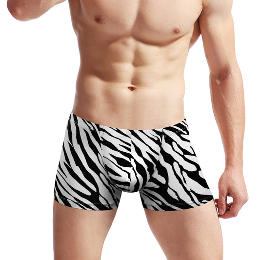Calzoncillos Hombre Cintura Baja Estampado Cebra