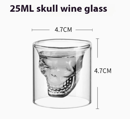 Vaso de Whiskey Doble Capa Diseño Calavera - Copa Premium para Bar - Image 10