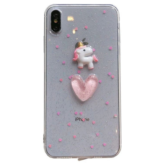 Funda Transparente para Celular con Dinosaurio Cartoon en Resina Epoxi - Image 13