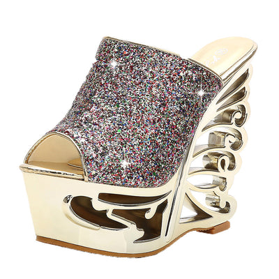 Zapatos de Novia en Oro y Plata - Image 10