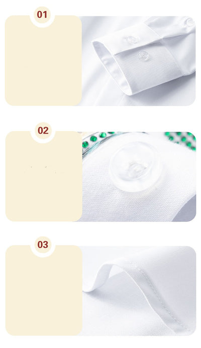 Camisa Casual para Hombre con Detalles de Strass Europeo - Image 13