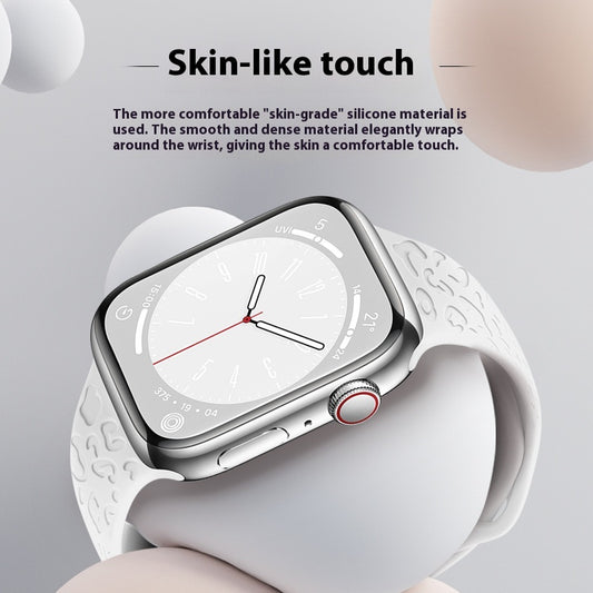 Correa de Silicona Estampado Leopardo para Apple Watch 1-9 y Ultra 3